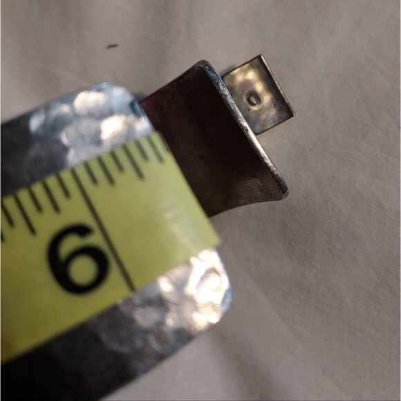 Low Luv by Erin Wasson All Seeing Eye Hammered Silver Plated Cuff Bracelet - Picture 11 of 13